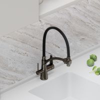 Смеситель для кухни Sancos Eri SC4001GG Вороненая сталь Черный — фото 3, Смесители для кухни