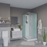 Товар: Душевая кабина Niagara Classic NG-1101-14BKT (90х90х210) низкий поддон(13см),стекло матовое,3 места - фото 3 Душевая кабина Niagara Classic NG-1101-14BKT (90х90х210) низкий поддон(13см),стекло матовое,3 места — фото 3, Душевые кабины