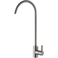 Кран для одного типа воды Haiba HB4184 Нержавеющая сталь — фото 1, Краны