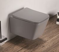 Товар: Унитаз CeramaLux 5170MH подвесной Светло-серый матовый с сиденьем Микролифт - фото 3 Унитаз CeramaLux 5170MH подвесной Светло-серый матовый с сиденьем Микролифт — фото 3, Подвесные унитазы