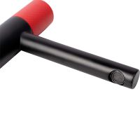 Смеситель для раковины Bronze de Luxe Avantgarde 2010RH Черный Красный — фото 10, Смесители для раковины