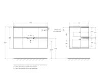 База под раковину CEZARES EDEN 55069 Grigio Talpa Opaco — фото 2, Тумбы под раковину