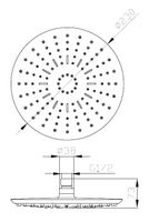 Верхний душ ESKO TS270 black Черный матовый — фото 3, Верхние души