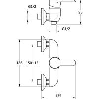 Товар: Смеситель для душа Melodia della vita Metallica MDV35550 Хром - фото 2 Смеситель для душа Melodia della vita Metallica MDV35550 Хром — фото 2, Смеситель для душа