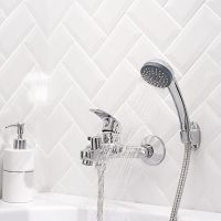 Смеситель для ванны Ростовская Мануфактура Сантехники SL85-009E Хром — фото 2, Для душа и ванны