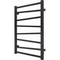 Электрический полотенцесушитель Grois Zigzag GR-103 50/80 П8 9005 R диммер справа Черный матовый — фото 1, Электрические полотенцесушители