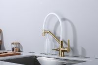 Смеситель для кухни Raglo R80.62.03 Золото матовое Белый — фото 22, Смесители для кухни