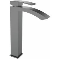 Смеситель для раковины Rose R15T R1511T Оружейная сталь — фото 1, Смесители для раковины