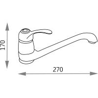 Товар: Смеситель для кухни Veragio Larutta VR.LRT-3680.CR Хром - фото 2 Смеситель для кухни Veragio Larutta VR.LRT-3680.CR Хром — фото 2, Смесители для кухни