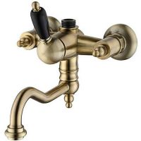 Смеситель для ванны Caprigo Adria-Uno Black Edition 02B-519-vot Бронза — фото 1, Смеситель для ванны