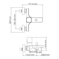 Товар: Naab 8601 Смеситель для ванны и душа - фото 11 Naab 8601 Смеситель для ванны и душа — фото 11, Для душа и ванны