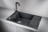 Товар: Granula-7806, ЧЁРНЫЙ, кухонная мойка, кварц - фото 2 Granula-7806, ЧЁРНЫЙ, кухонная мойка, кварц — фото 2, Кухонные мойки