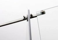 Душевой уголок Alex Baitler 90x90 AB244-90 профиль Хром стекло тонированное — фото 5, Квадратные душевые уголки