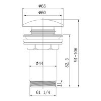 Товар: Донный клапан Caprigo Parts 99-534-VOT click-clack Бронза - фото 2 Донный клапан Caprigo Parts 99-534-VOT click-clack Бронза — фото 2, Раковины и столешницы. Выпуски для умывальников