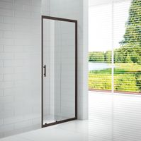 Душевая дверь CEZARES ECO-O-BF-1-120-C-NERO — фото 1, Раздвижные душевые двери