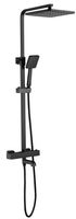Душевая система ESKO Singapore black STT5054 BL с термостатом Черная матовая — фото 2, Душевые системы