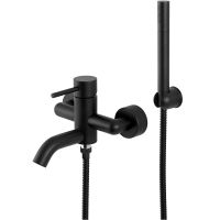 Смеситель для ванны Remer X-Style X02NO Черный матовый — фото 1, Для душа и ванны