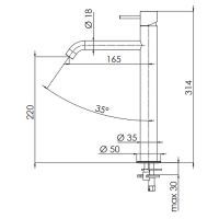 Товар: Смеситель для раковины Remer X-Style X11LXLBO Белый матовый - фото 2 Смеситель для раковины Remer X-Style X11LXLBO Белый матовый — фото 2, Смесители для раковины