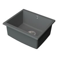 Мойка кухонная Point Сидли 55 , серый арт-PN3007AL — фото 3, Кухонные мойки