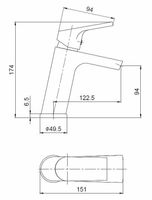 Товар: Смеситель для раковины ESKO Ontario ON 26 Хром - фото 4 Смеситель для раковины ESKO Ontario ON 26 Хром — фото 4, Смесители для раковины