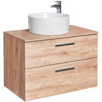 Столешница под раковину Roca The Gap 80 A857419517 Орех — фото 3, Столешницы под раковину