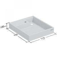 Раковина СанТа Юпитер мини 50 900133 на стиральную машину Белая — фото 3, Раковины на стиральную машину