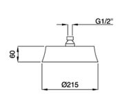 Верхний душ CEZARES CZR-U-SP5-22-01 — фото 2, Верхние души