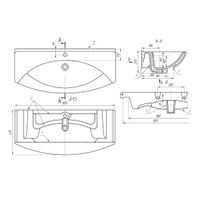 Товар: ЛАГУНА, 105 см, мебельный умывальник, керамический - фото 5 ЛАГУНА, 105 см, мебельный умывальник, керамический — фото 5, Мини-раковины