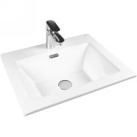 Раковина Bond 50 S06-500 Белая глянцевая — фото 1, Раковины встраиваемые сверху