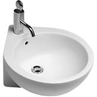 Раковина Hatria You and Me 46 R Y0H701 угловая Белая — фото 6, Раковины