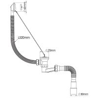 Товар: Слив-перелив Nova 1524 с пробкой на цепочке Хром - фото 2 Слив-перелив Nova 1524 с пробкой на цепочке Хром — фото 2, Сливы-переливы