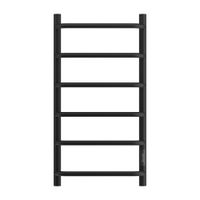 Полотенцесушитель электрический Point Ника PN08848B П6 400x800 диммер справа, черный — фото 1, Электрические полотенцесушители