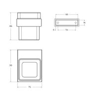 Товар: Стакан подвесной CEZARES SLIDER-TUMS-NOP - фото 2 Стакан подвесной CEZARES SLIDER-TUMS-NOP — фото 2, Аксессуары для раковины