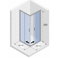 Товар: Душевой уголок Riho Hamar 2.0 90x90 G007005121 профиль Черный матовый стекло прозрачное - фото 4 Душевой уголок Riho Hamar 2.0 90x90 G007005121 профиль Черный матовый стекло прозрачное — фото 4, Квадратные душевые уголки