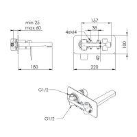 Смеситель для раковины Remer Dream D15 Хром — фото 2, Смесители для раковины