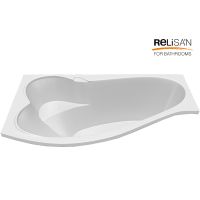 Акриловая ванна Relisan Isabella 170х90 L Гл000010529 без гидромассажа — фото 2, Акриловые ванны