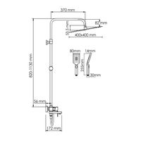 A177.119.126.087.CH Душевой комплект со смесителем — фото 3, Душевые стойки