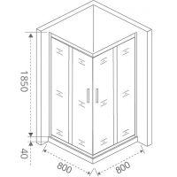 Товар: Душевой уголок Good Door Latte CR-80-C-WE 80x80 профиль Белый стекло прозрачное - фото 2 Душевой уголок Good Door Latte CR-80-C-WE 80x80 профиль Белый стекло прозрачное — фото 2, Душевые уголки
