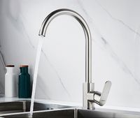 Смеситель для кухни Accoona H205 A45205 Нержавеющая сталь — фото 9, Смесители для кухни