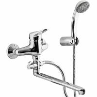 Смеситель для ванны Remer Kiss K4930330DEVVT универсальный Хром — фото 1, Смеситель для ванны