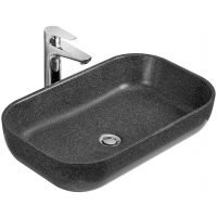 Раковина-чаша Aquaton Лола 60 1A73313KLK210 Графит — фото 1, Раковины накладные