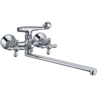 Смеситель для ванны Haiba HB2125 универсальный Хром — фото 1, Смеситель для ванны