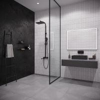 Душевая система Iddis Slide SLIBLBTi06 Черный матовый — фото 8, Душевые системы