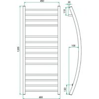 Товар: Водяной полотенцесушитель Grota Primo 480х1200 Хром - фото 4 Водяной полотенцесушитель Grota Primo 480х1200 Хром — фото 4, Водяные полотенцесушители
