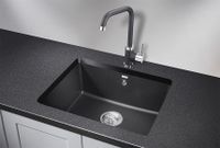 Granula-5551, ЧЁРНЫЙ, кухонная мойка, кварц — фото 2, Кухонные мойки