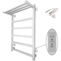 Электрический полотенцесушитель Altasan ПарусПроф 80х50 ПарусПроф8050ПБМ с полкой Белый матовый — фото 1, Электрические полотенцесушители