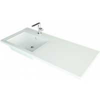 Раковина Maretti Umbria 110 L UM13SM36-844 с местом под стиральную машину Белая — фото 1, Раковины на стиральную машину