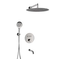 A175817 Встраиваемый комплект для ванны с верхней душевой насадкой, лейкой и изливом — фото 3, Встраиваемые душевые комплекты