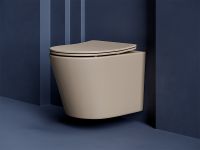 Унитаз Ceramicanova Balearica CN6000MC подвесной Капучино матовый с сиденьем Микролифт — фото 19, Подвесные унитазы