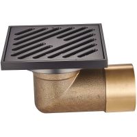 Душевой трап Raglo 100x100 R606.10.09 с решеткой Графит матовый — фото 1, Трапы для душа